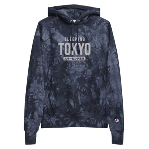 Unisex Sleeping Tokyo Champion tie-dye hoodie