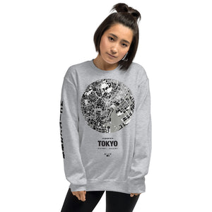 I'd Rather Be In Tokyo Map Crewneck Sweatshirt