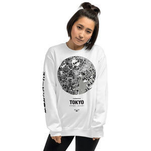 I'd Rather Be In Tokyo Map Crewneck Sweatshirt