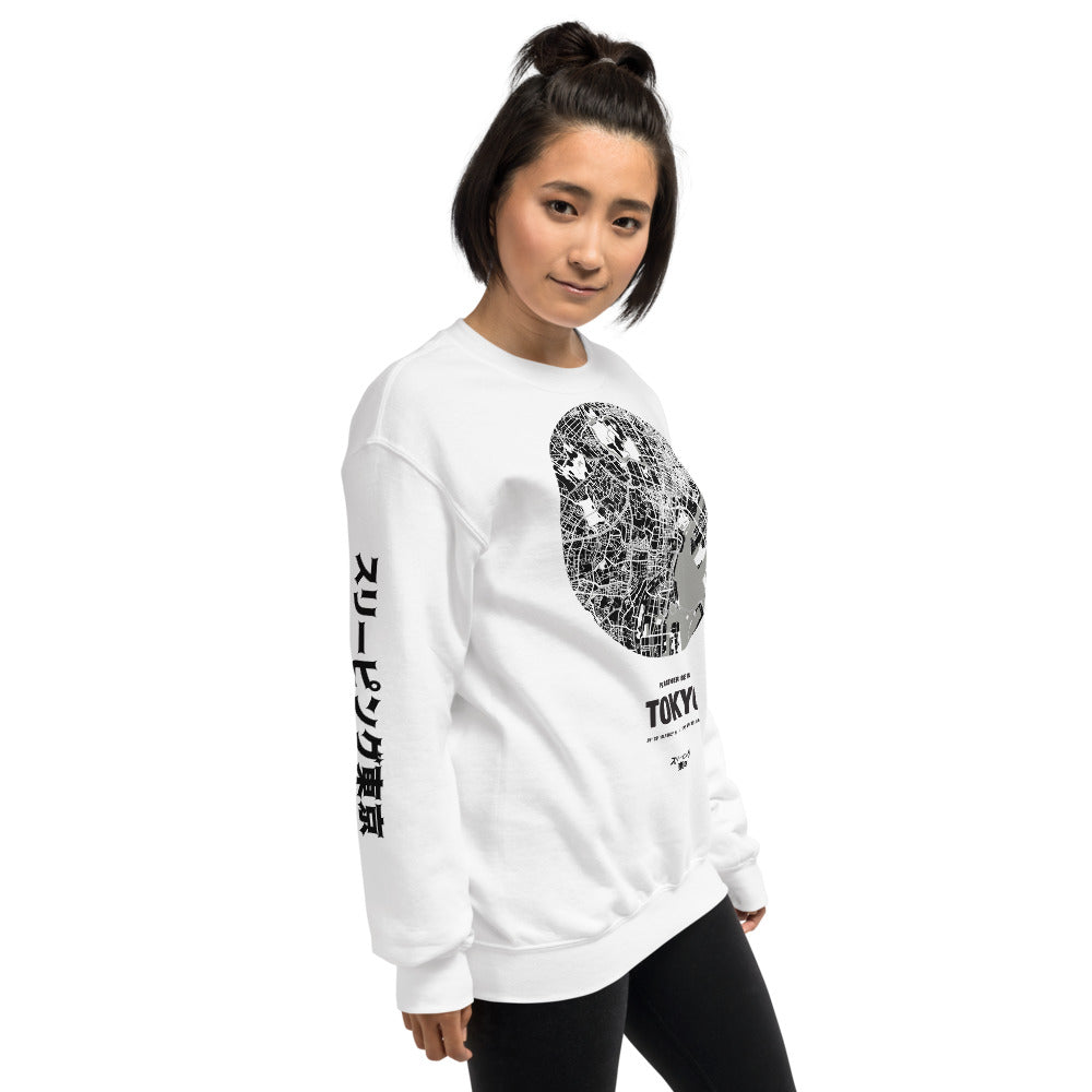 I'd Rather Be In Tokyo Map Crewneck Sweatshirt